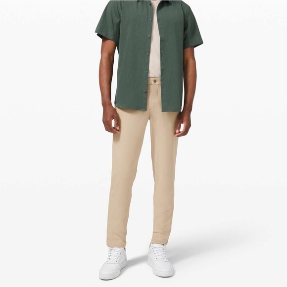 Lululemon Men’s ABC Pant Slim 36 Warpstreme in khaki - Picture 1 of 12
